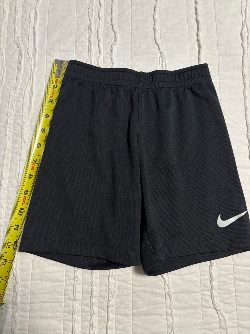 Nike Black Shorts with White Swoosh Logo